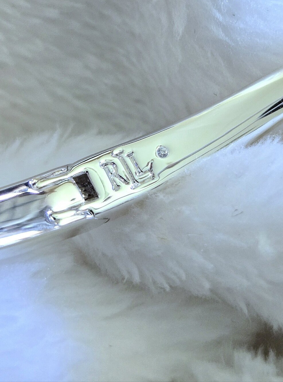 LAUREN Ralph Lauren Two✌️ Tone Knot Bypass Bangle Bracelet - NWT - Picture 8 of 16